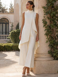 Catalina | High-neck top and palazzo pants set