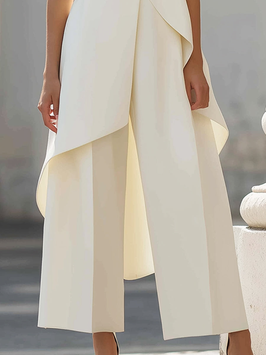 Catalina | High-neck top and palazzo pants set