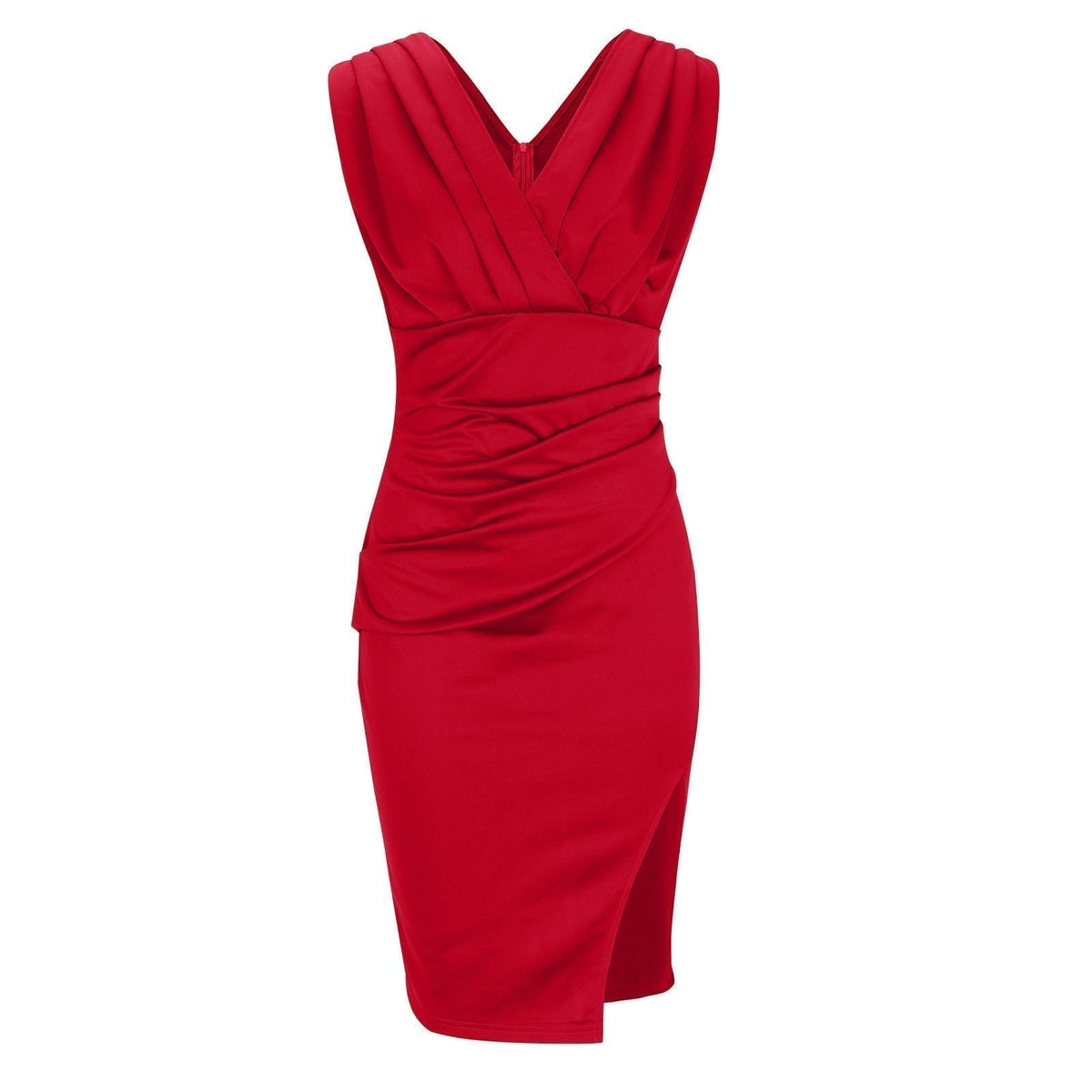 Vestido con cuello en V Maud
