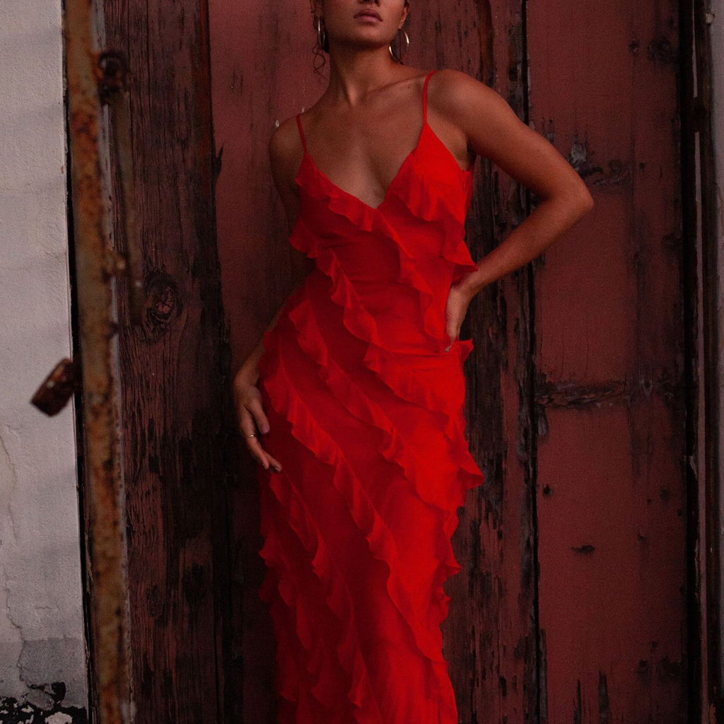 Elegante vestido largo