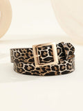 Cinturón de estampado de leopardo
