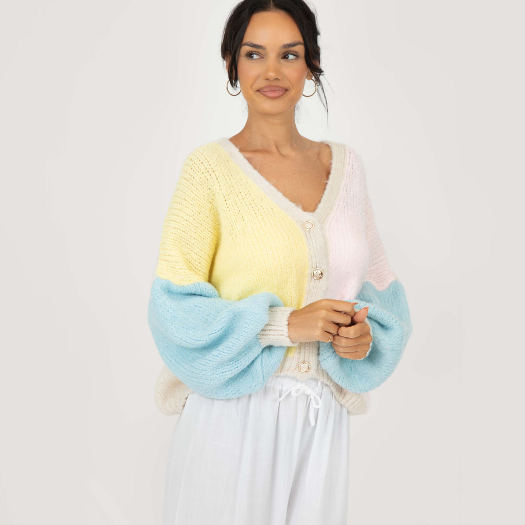 Cárdigan Oversize Pastel Velvet
