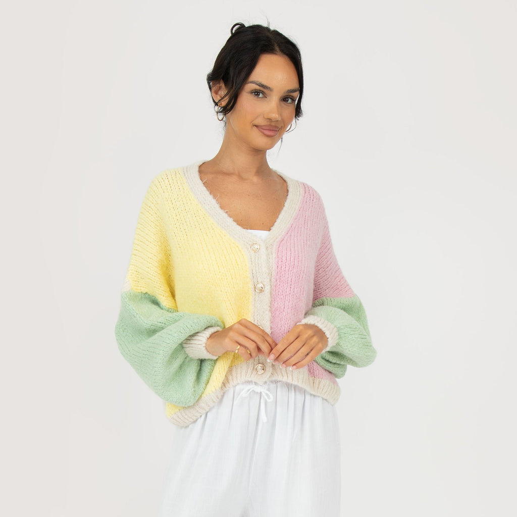 Cárdigan Oversize Pastel Velvet