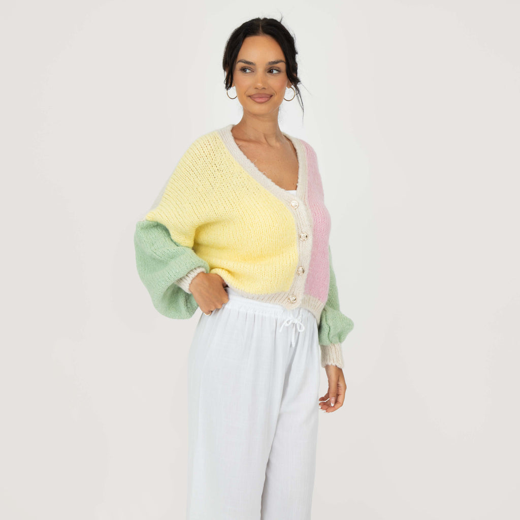 Cárdigan Oversize Pastel Velvet