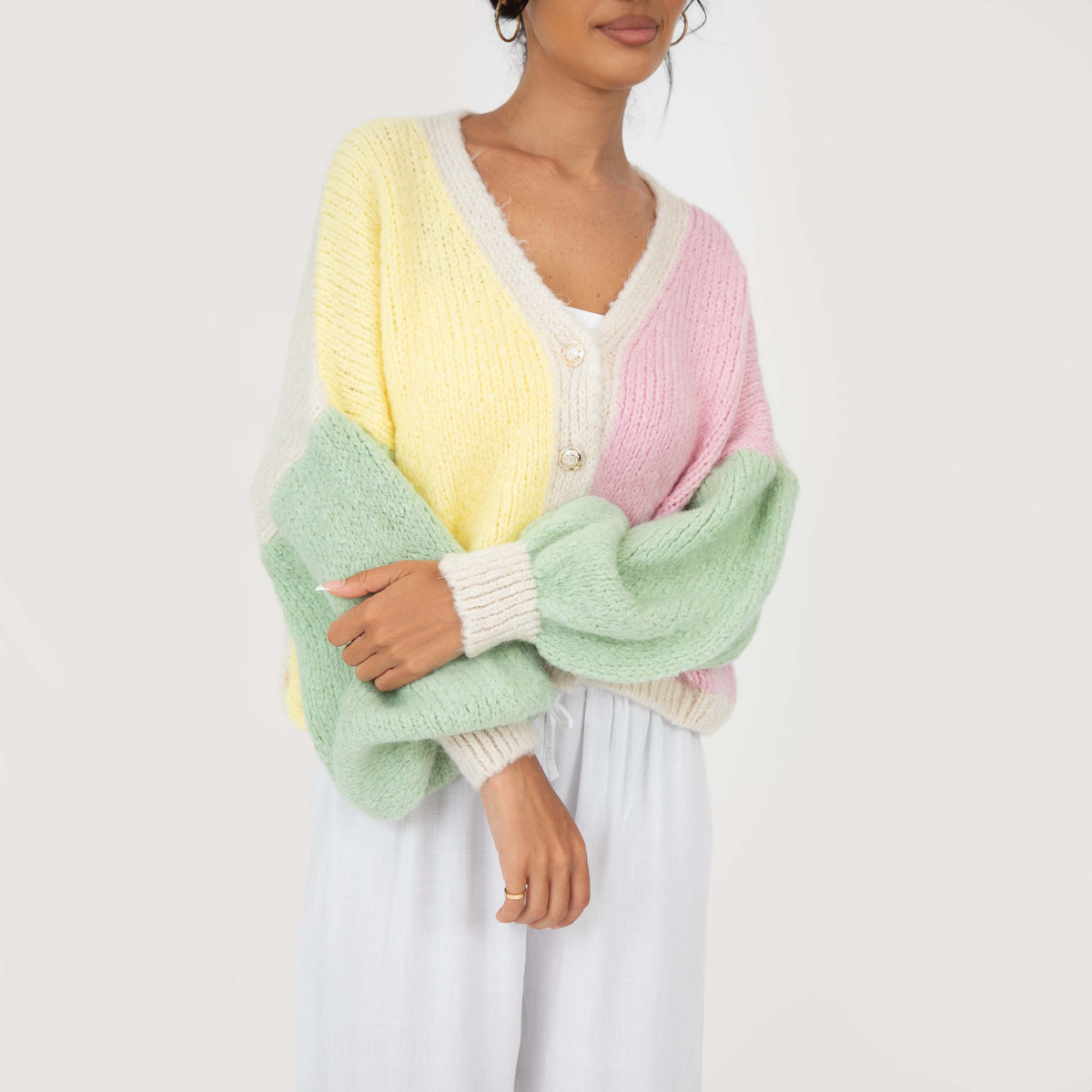 Cárdigan Oversize Pastel Velvet