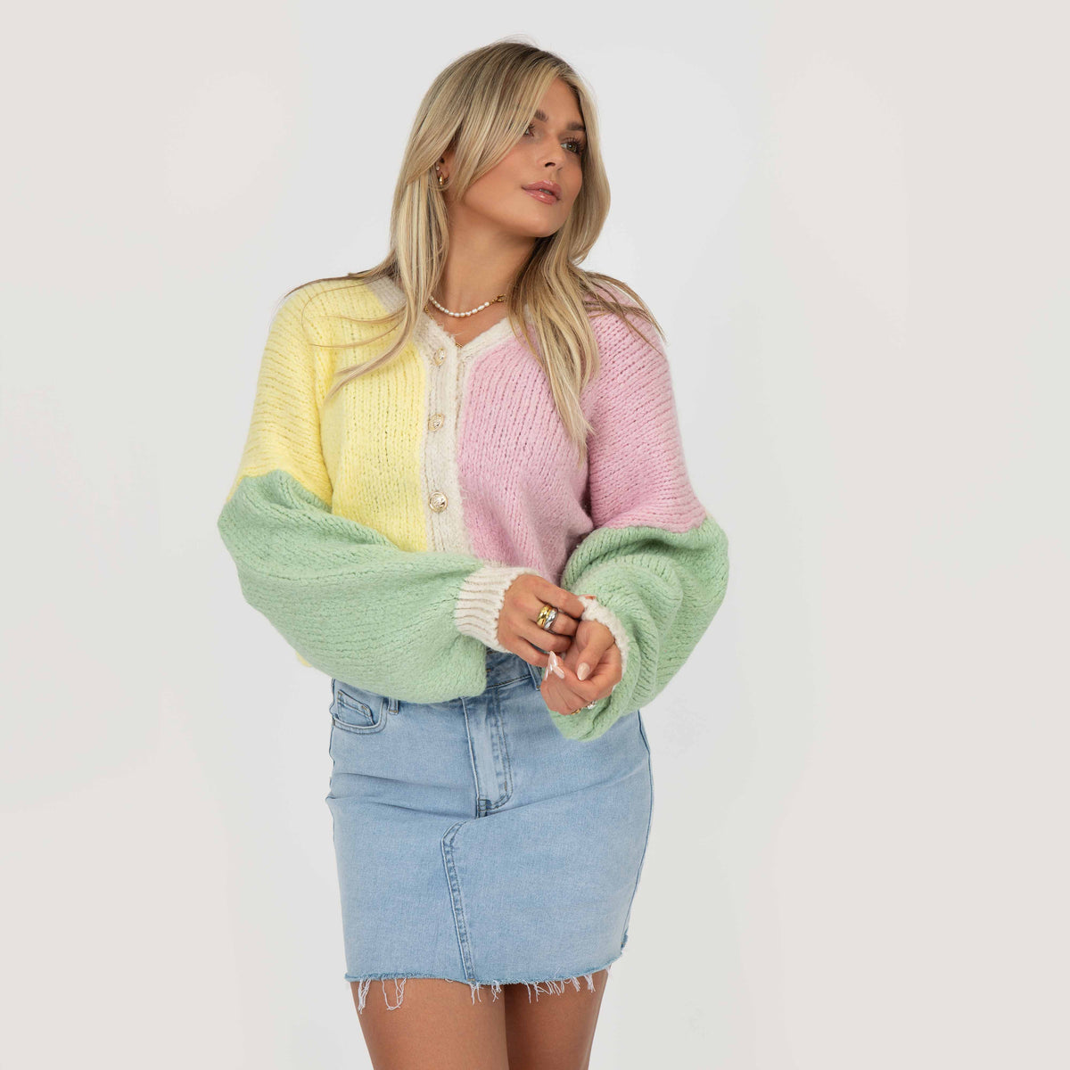 Cárdigan Oversize Pastel Velvet