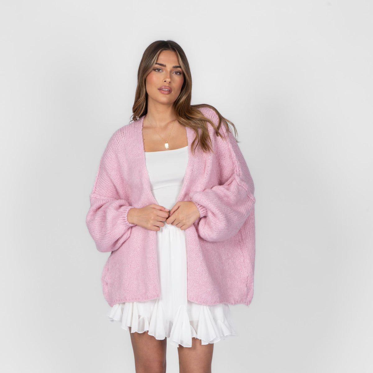 Clarisa Oversized Open-Front Cardigan