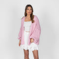 Clarisa Oversized Open-Front Cardigan