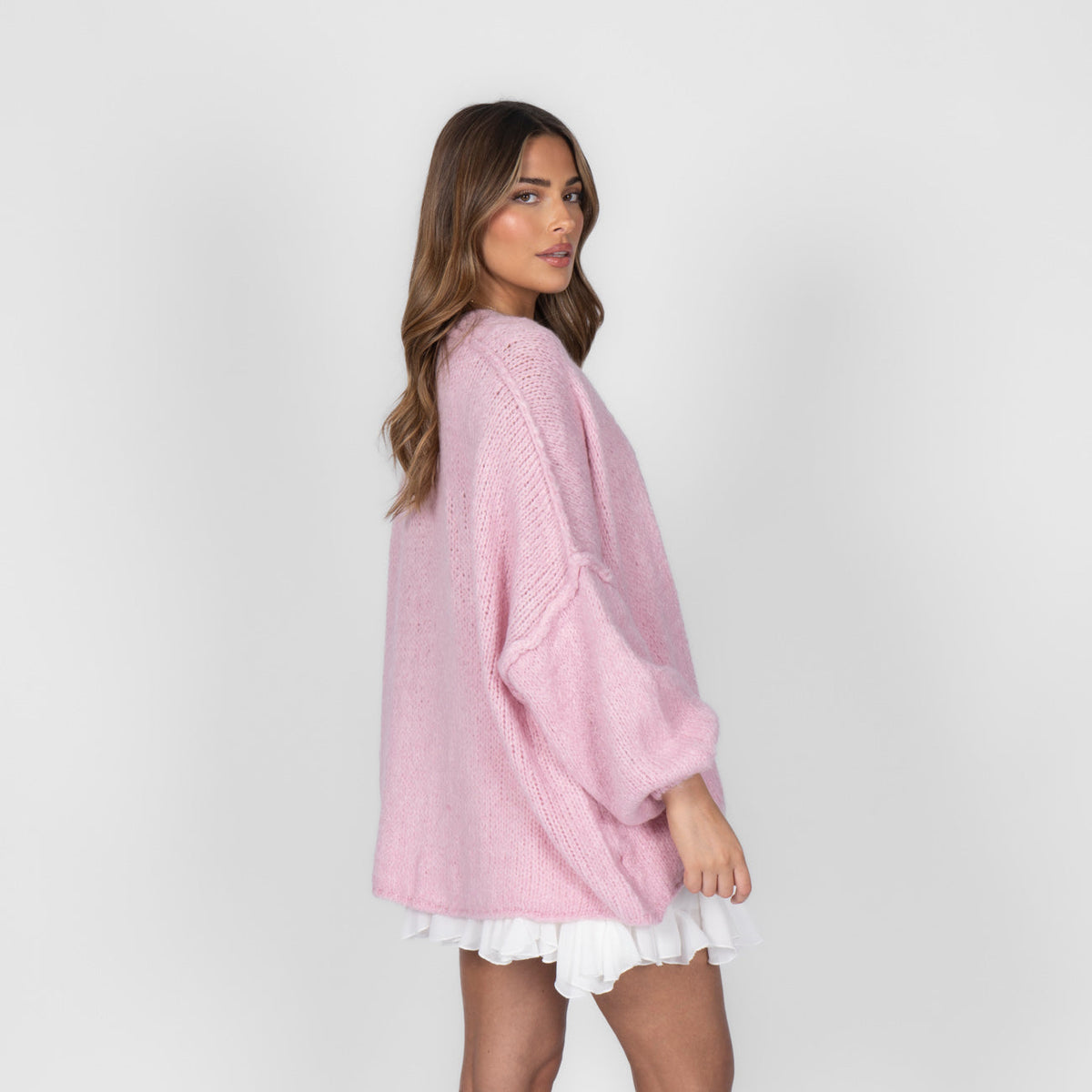 Clarisa Oversized Open-Front Cardigan