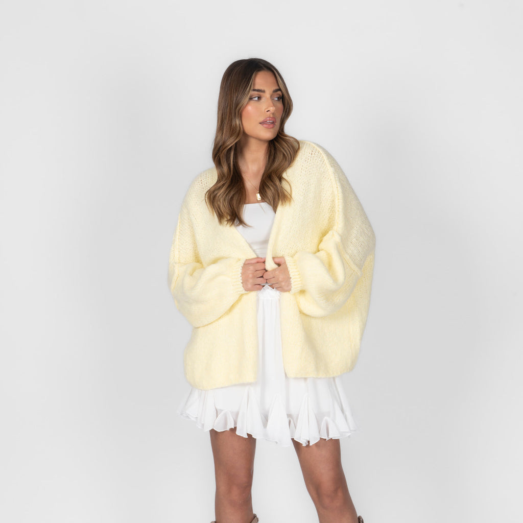 Clarisa Oversized Open-Front Cardigan