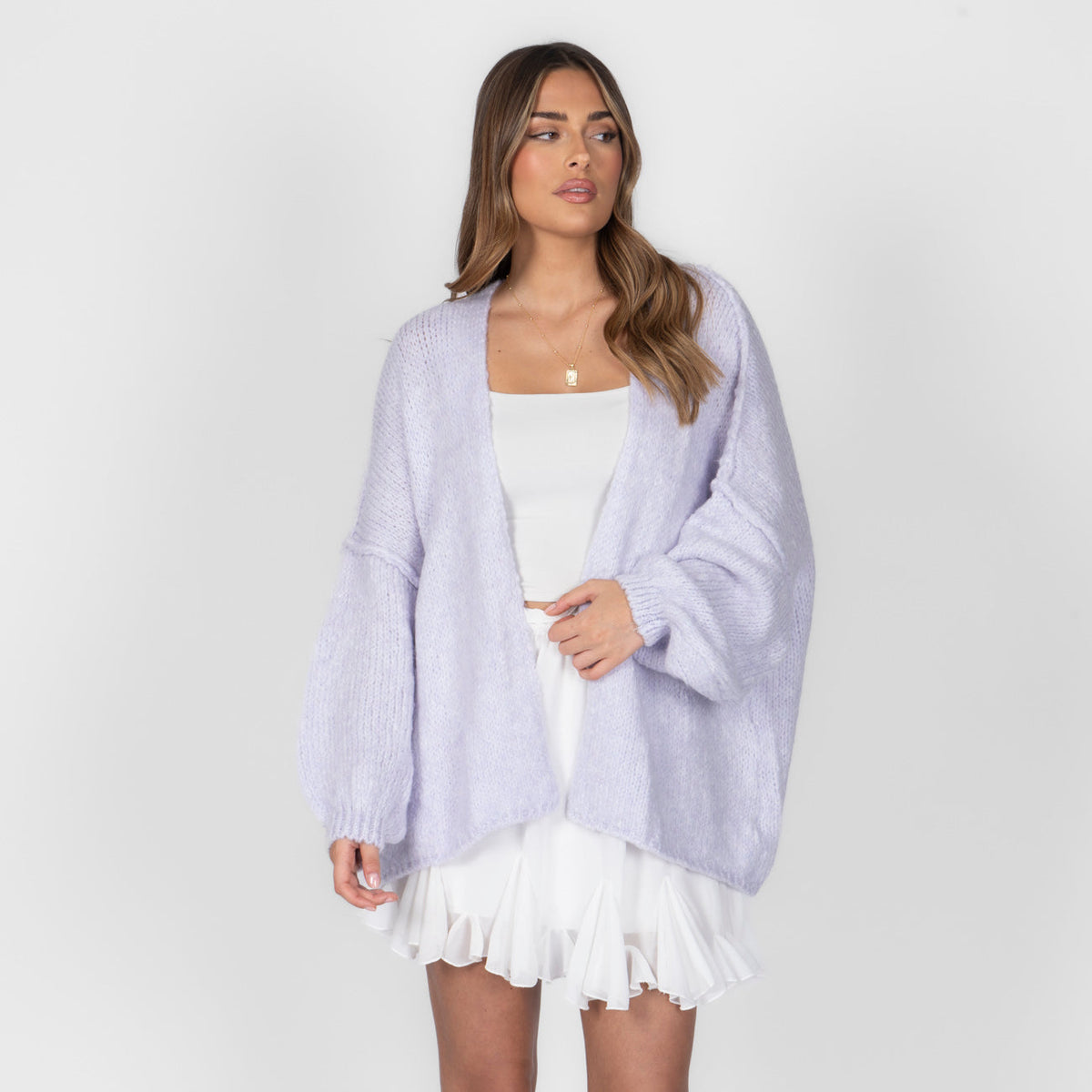 Clarisa Oversized Open-Front Cardigan