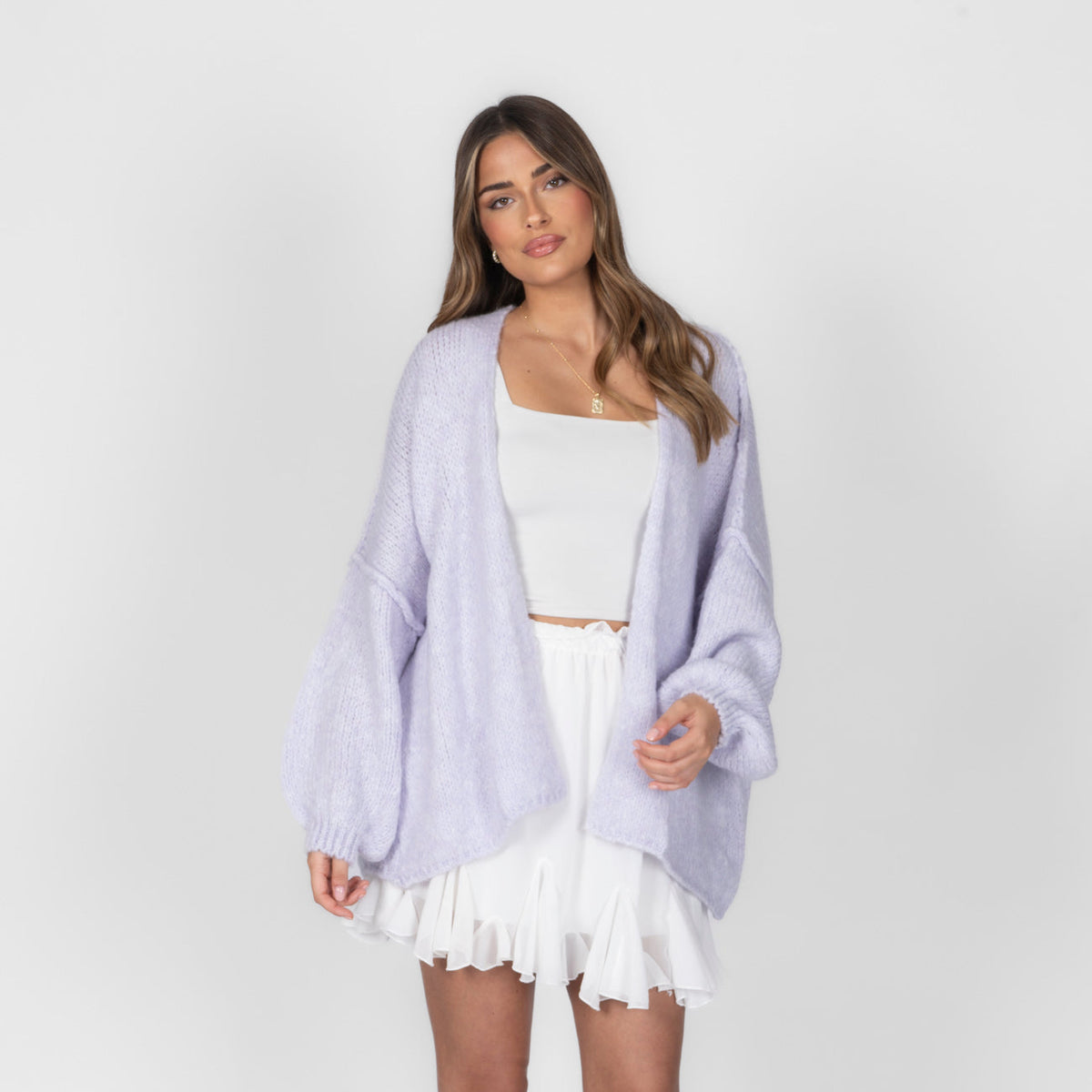 Clarisa Oversized Open-Front Cardigan