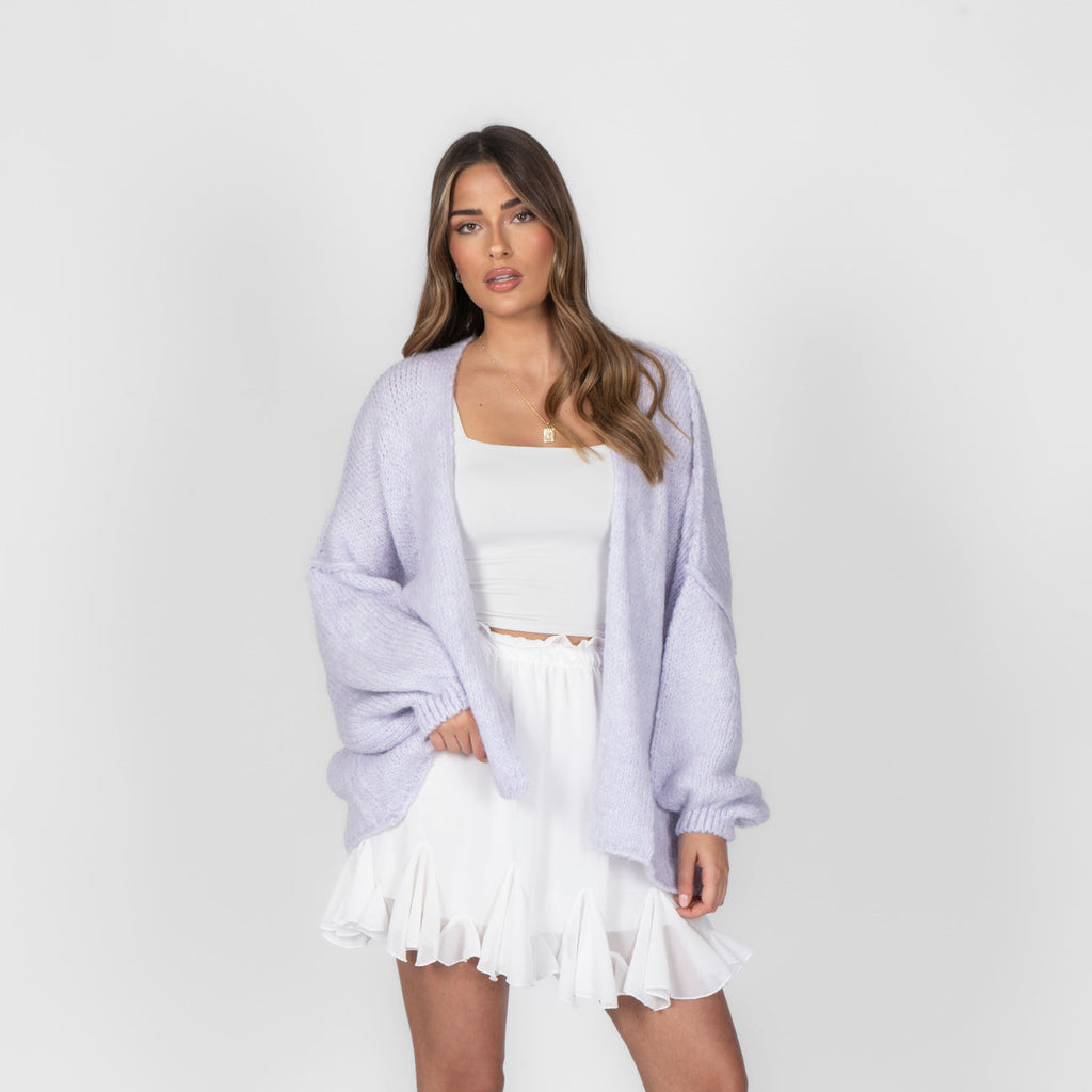Clarisa Oversized Open-Front Cardigan