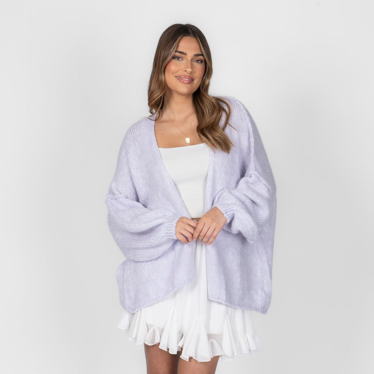Clarisa Oversized Open-Front Cardigan