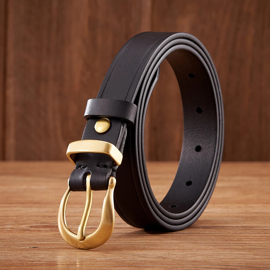 Alessandro Full-Grain Leather Belt