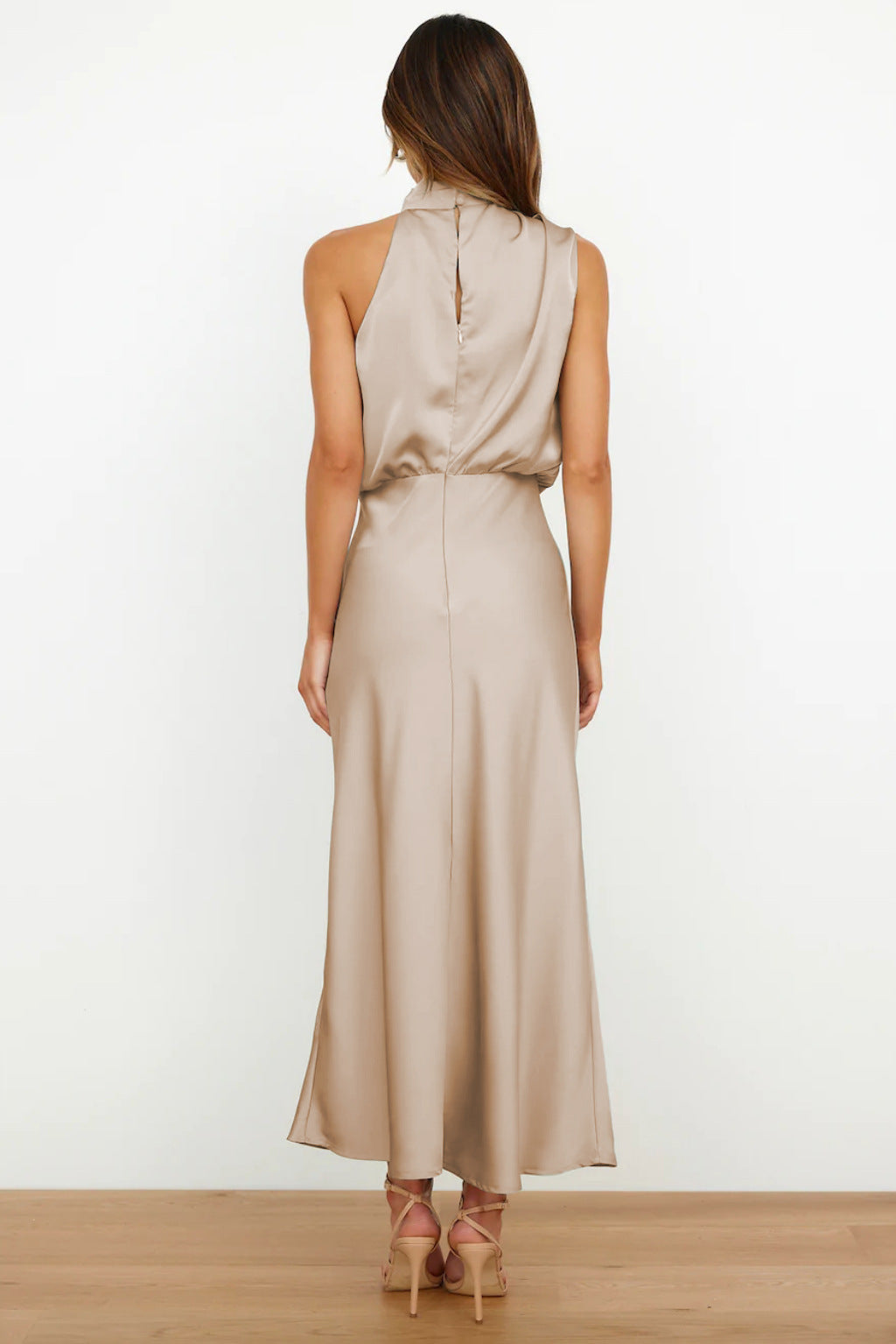 Violet Draped Dress