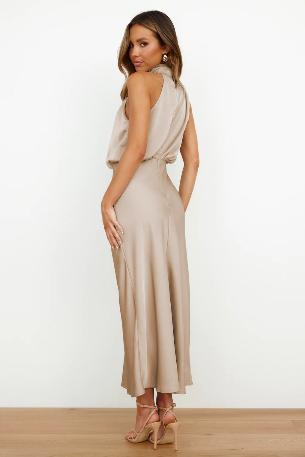 Violet Draped Dress