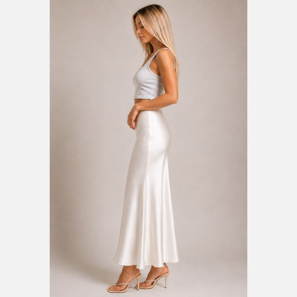 Daisy Long Satin Skirt