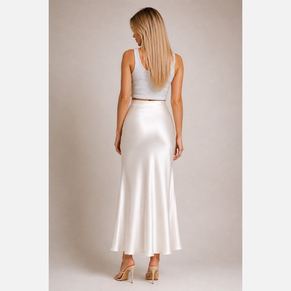 Daisy Long Satin Skirt