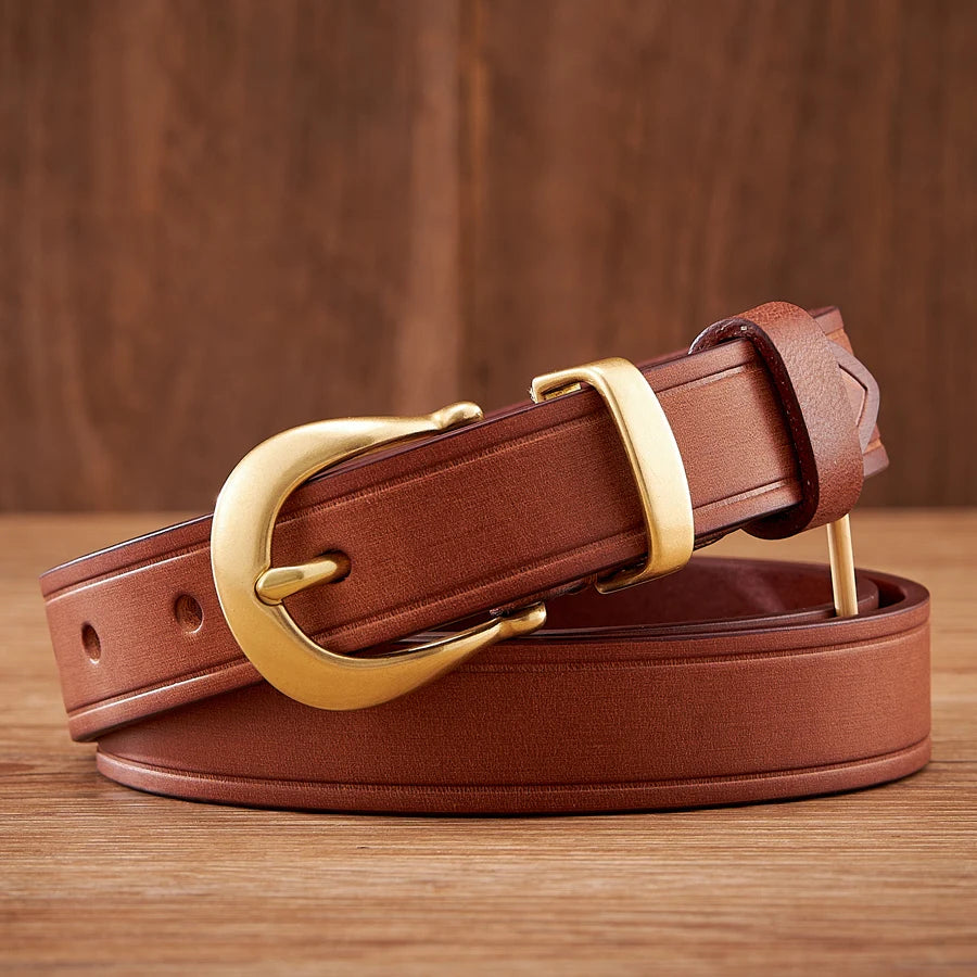Alessandro Full-Grain Leather Belt
