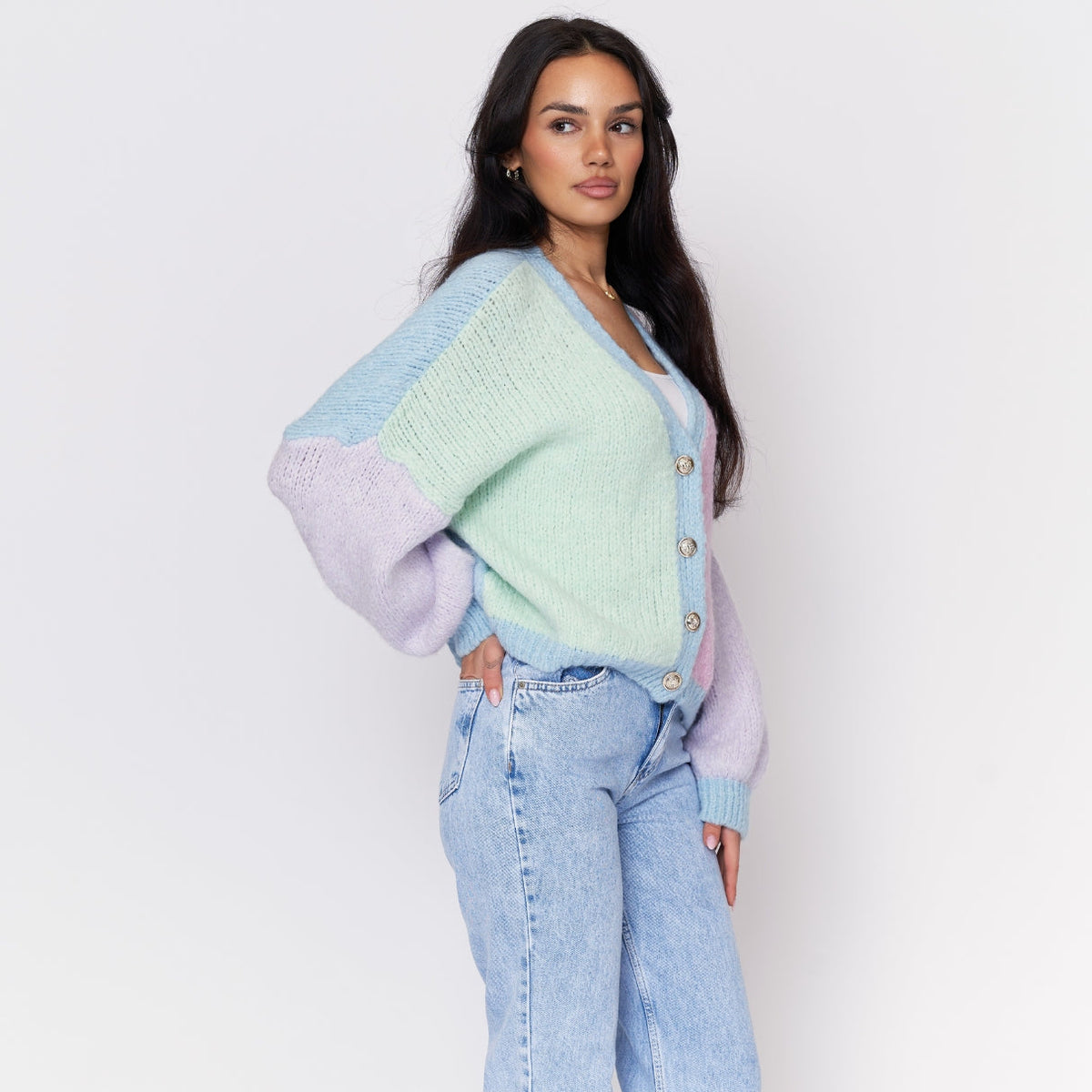Cárdigan Oversize Pastel Velvet