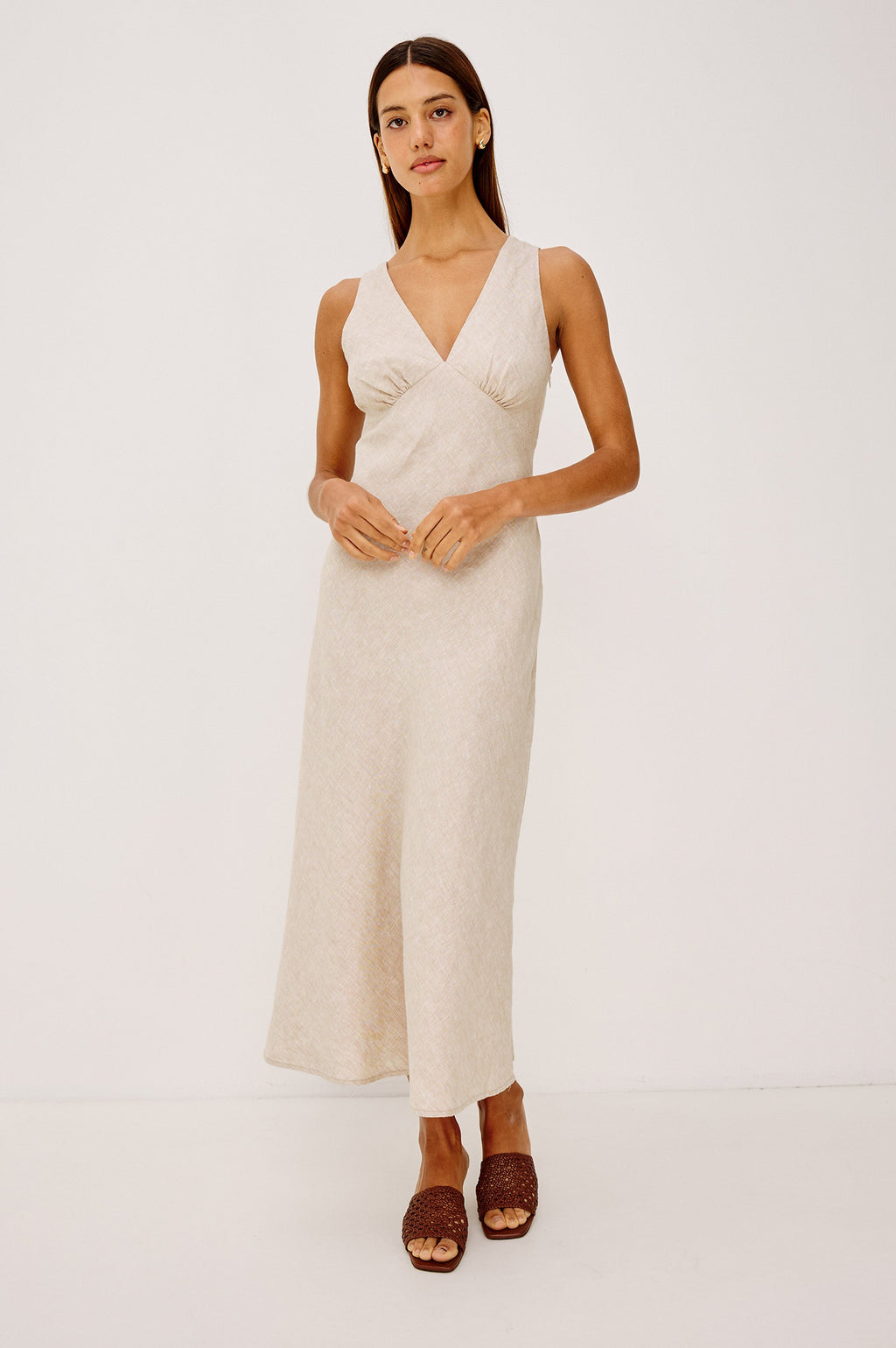 VESTIDO AVIANNA - LINO JASPEADO