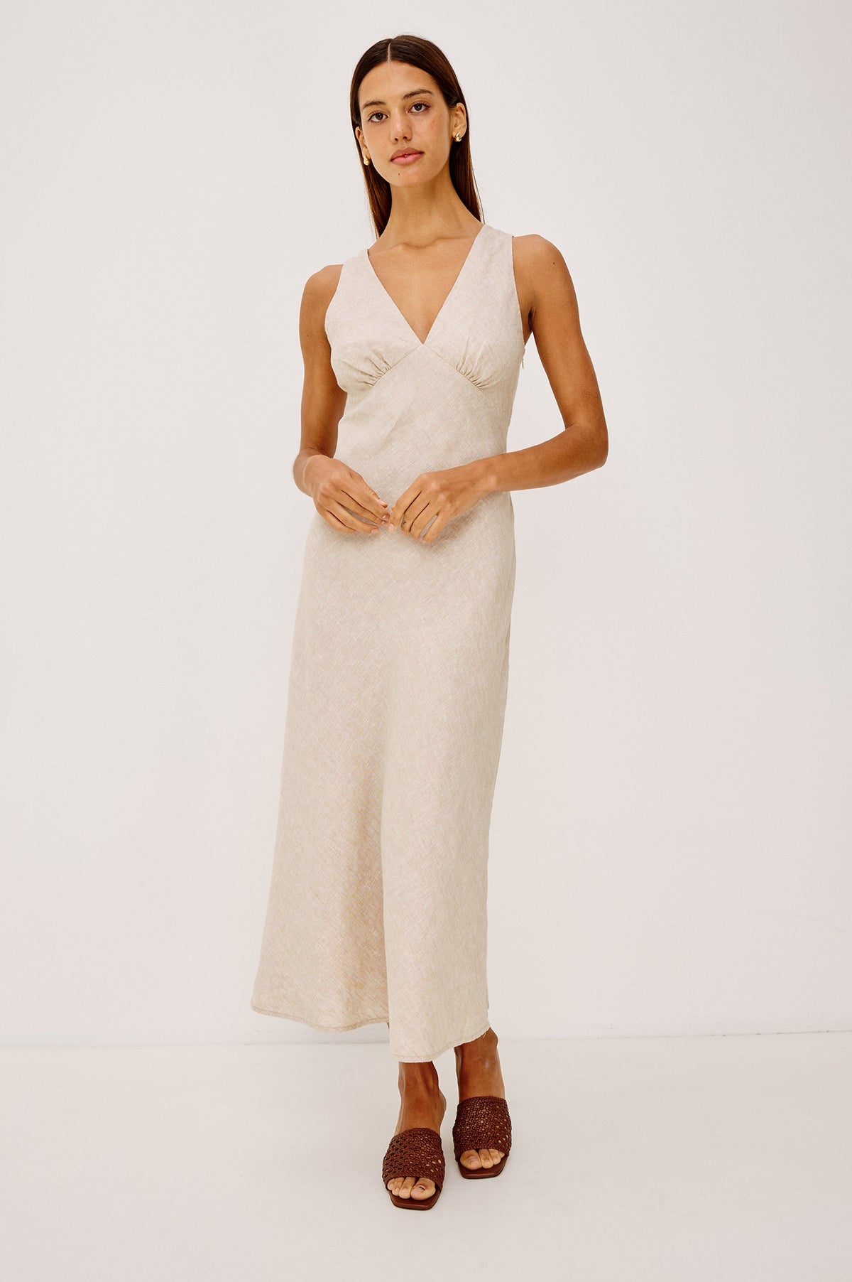 VESTIDO AVIANNA - LINO JASPEADO