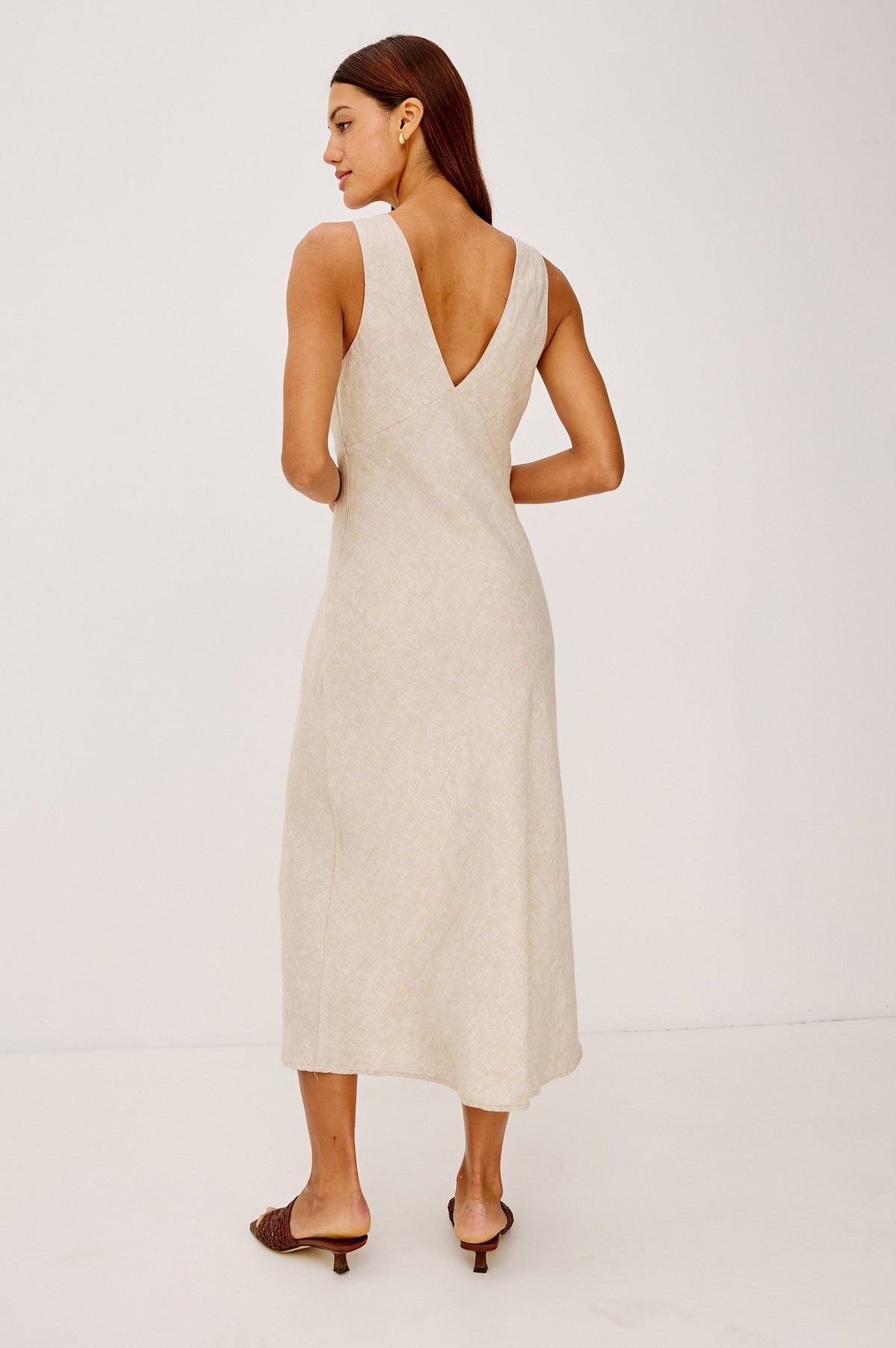 VESTIDO AVIANNA - LINO JASPEADO