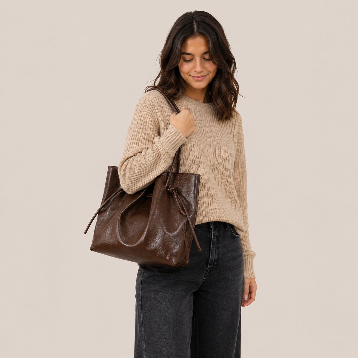 Selena | Bolso tote fruncido