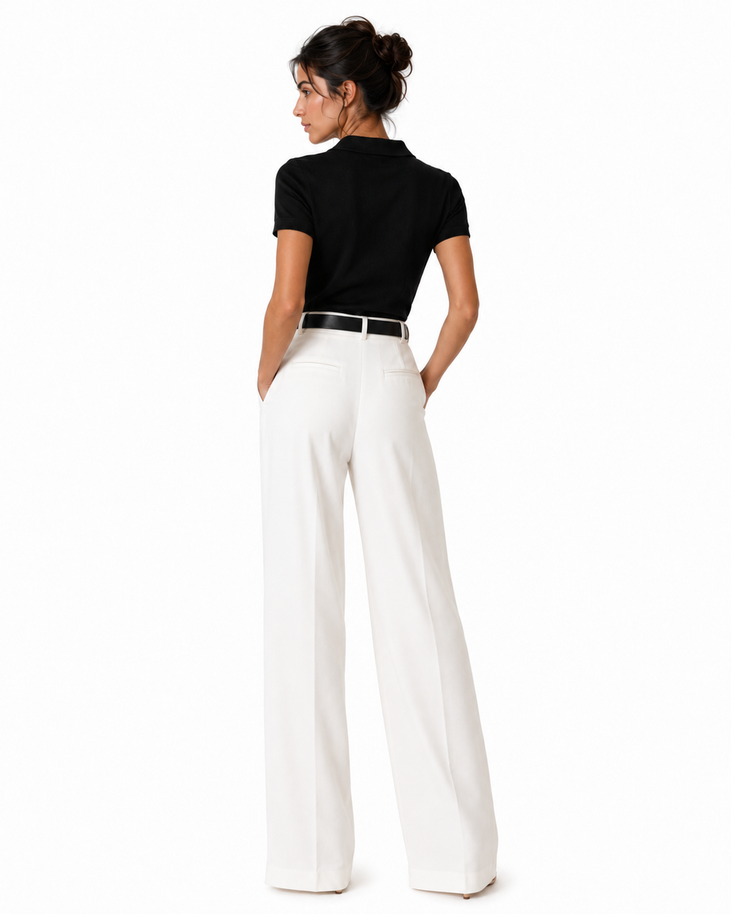 Cinthia High-Waisted Wide-Leg Pants