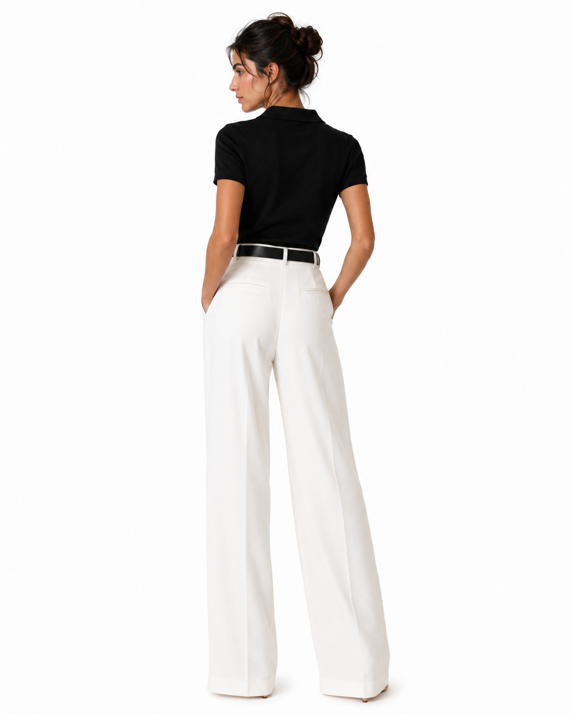 Cinthia High-Waisted Wide-Leg Pants