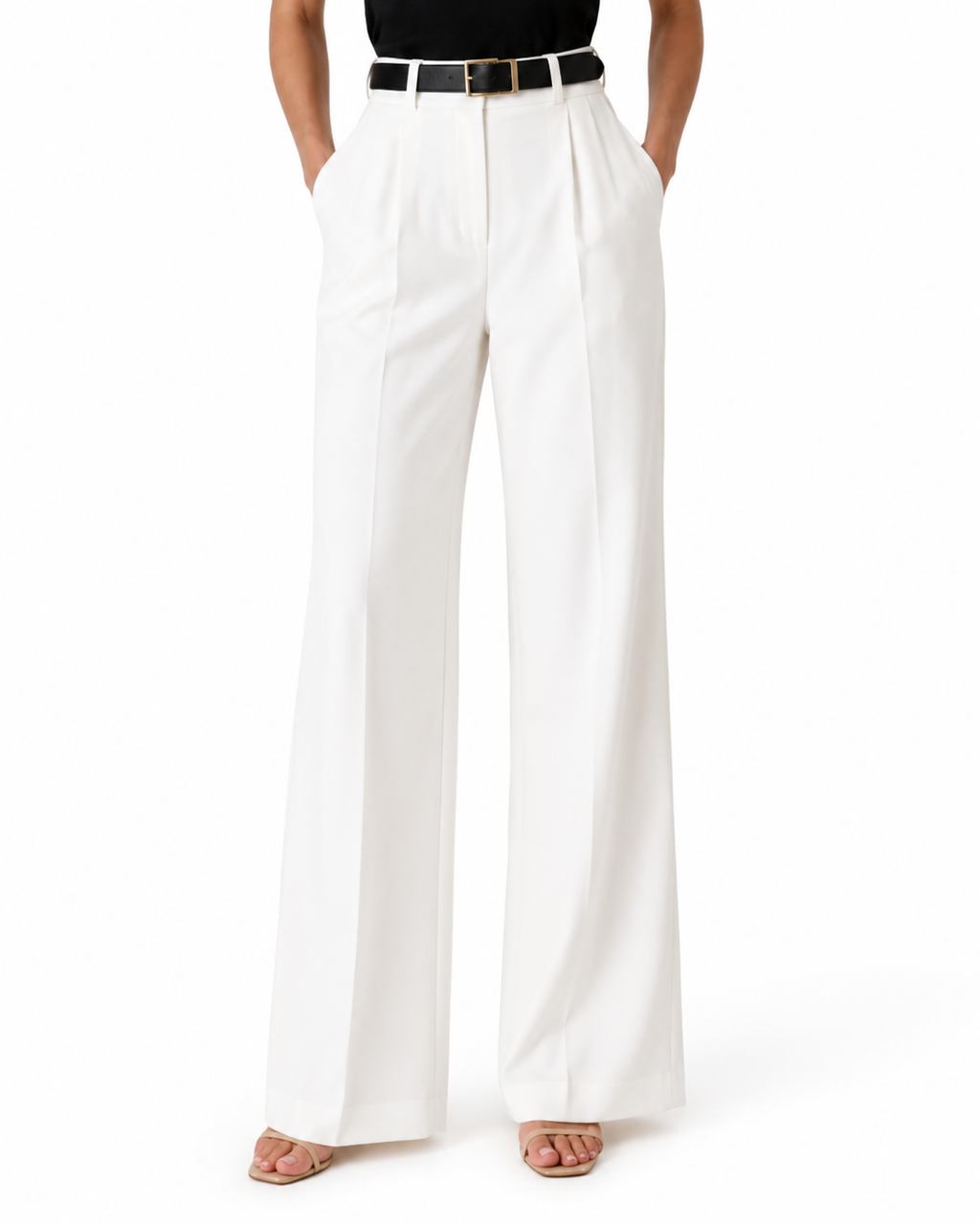 Cinthia High-Waisted Wide-Leg Pants
