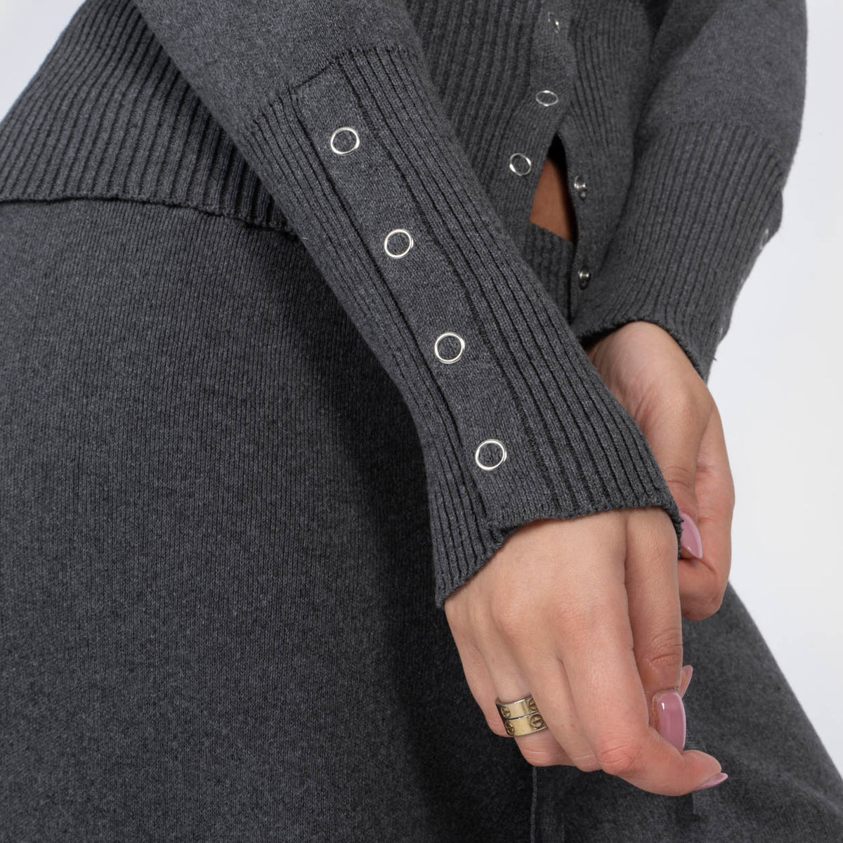 Conjunto de cárdigan de punto y pantalones Lidia