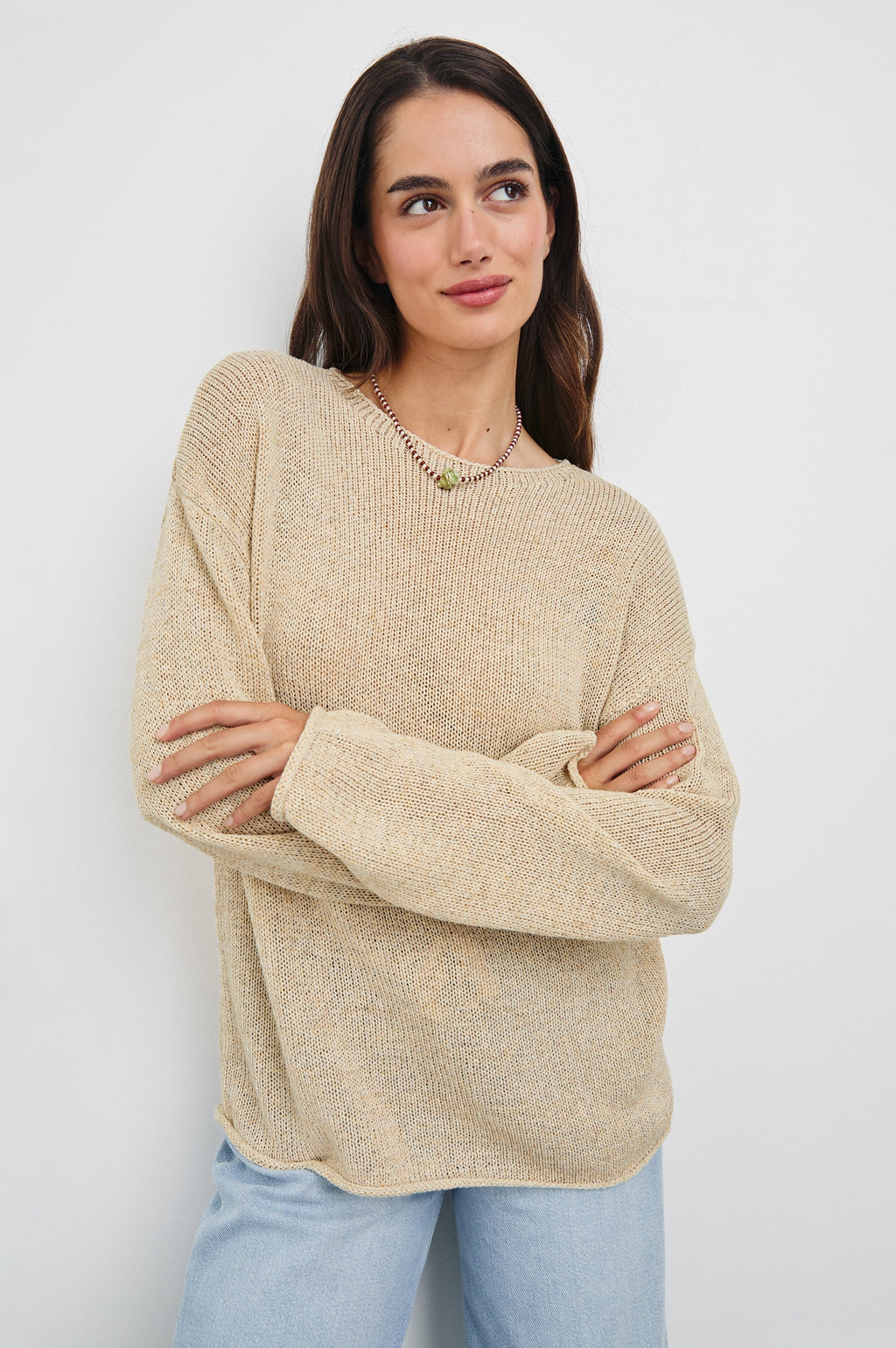 EVANGELINE SWEATER - NATURAL