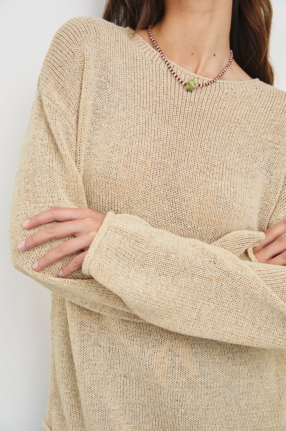 EVANGELINE SWEATER - NATURAL