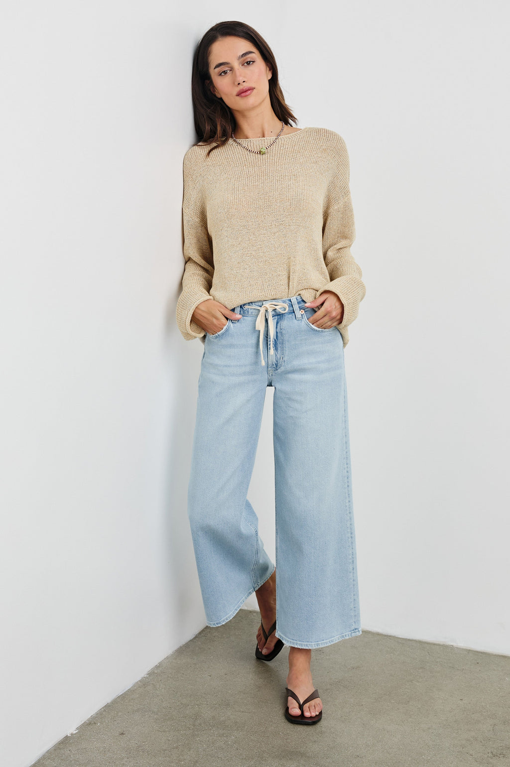 EVANGELINE SWEATER - NATURAL