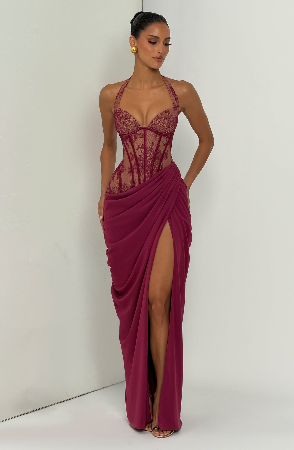 Vestido largo - Morera