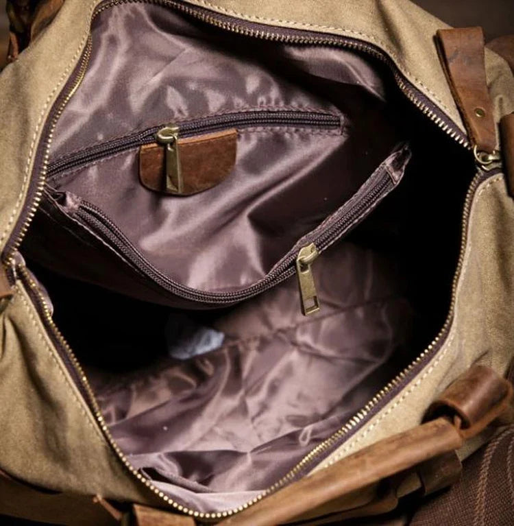 Bolso mensajero de lona vintage Atlas