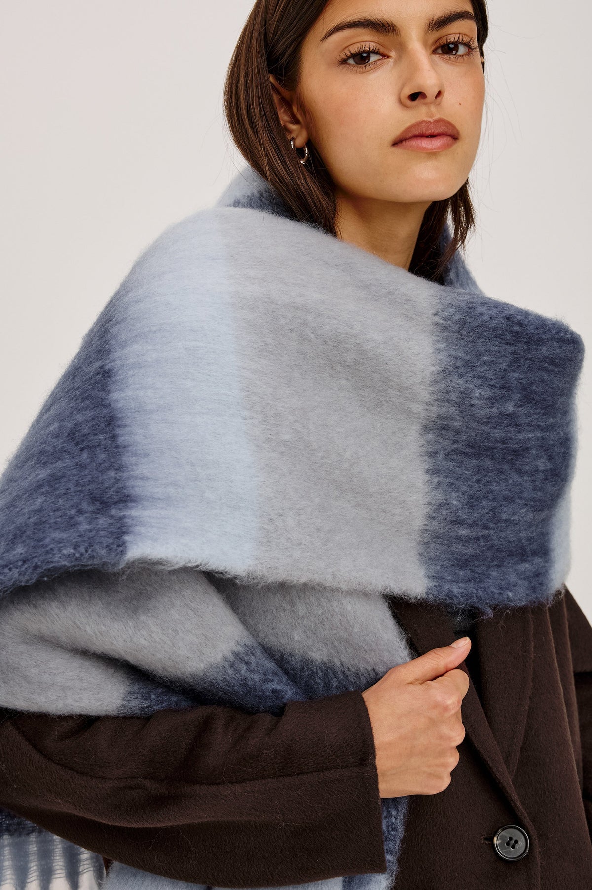 OSLO SCARF - SKY INDIGO STRIPE