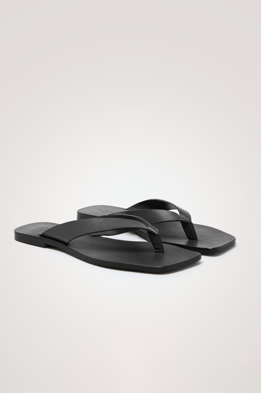 PORTO SANDAL - BLACK LEATHER