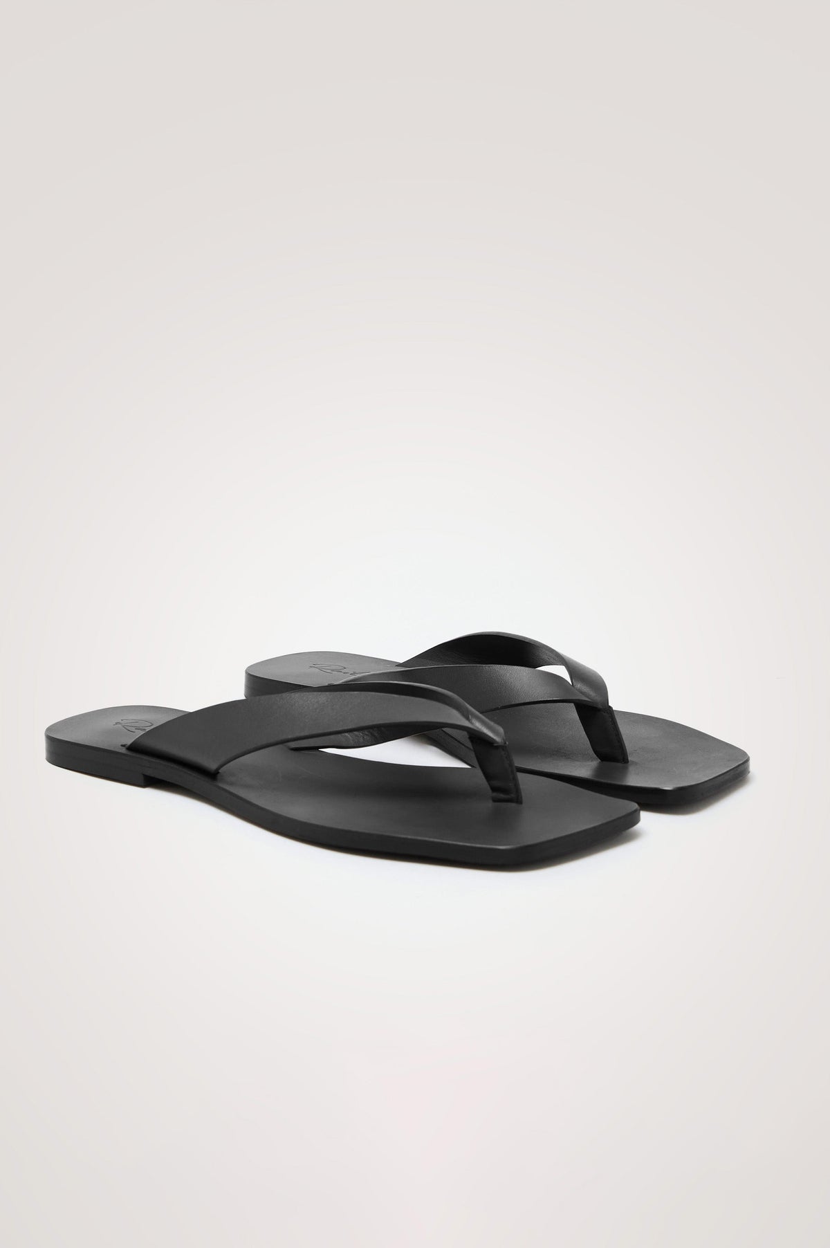 PORTO SANDAL - BLACK LEATHER