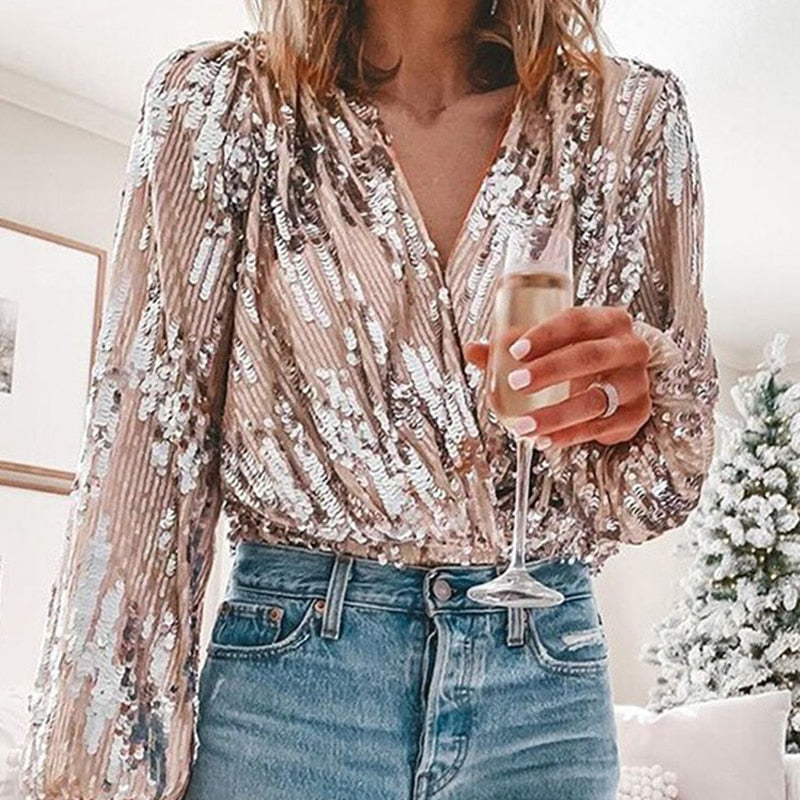 Sequin Blouse