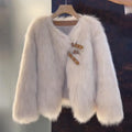 Chaqueta de piel sintética