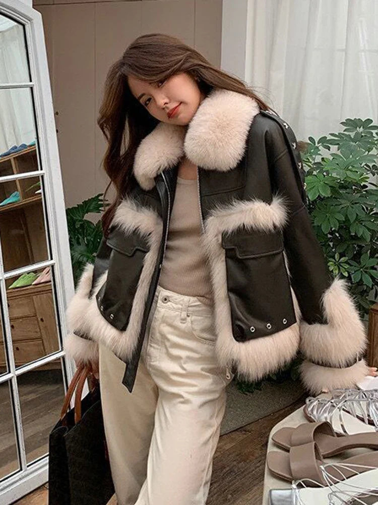 Rachid Patchwork Leather Jacket