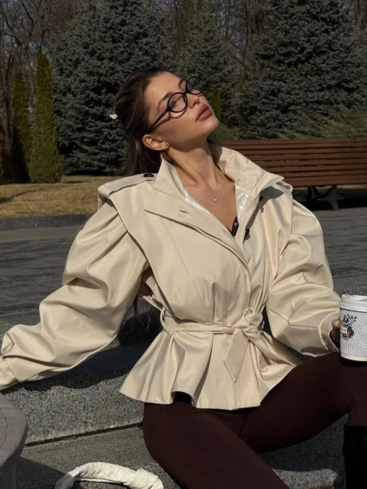 Women’s Cropped Trench Jacket