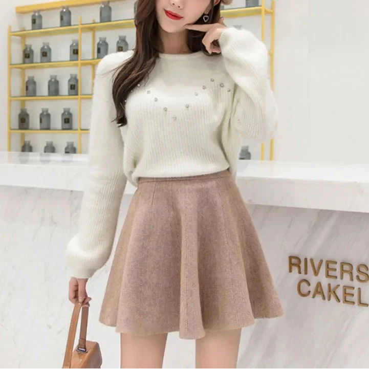 Minifalda de punto para mujer