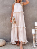 Vestido elegante con volantes
