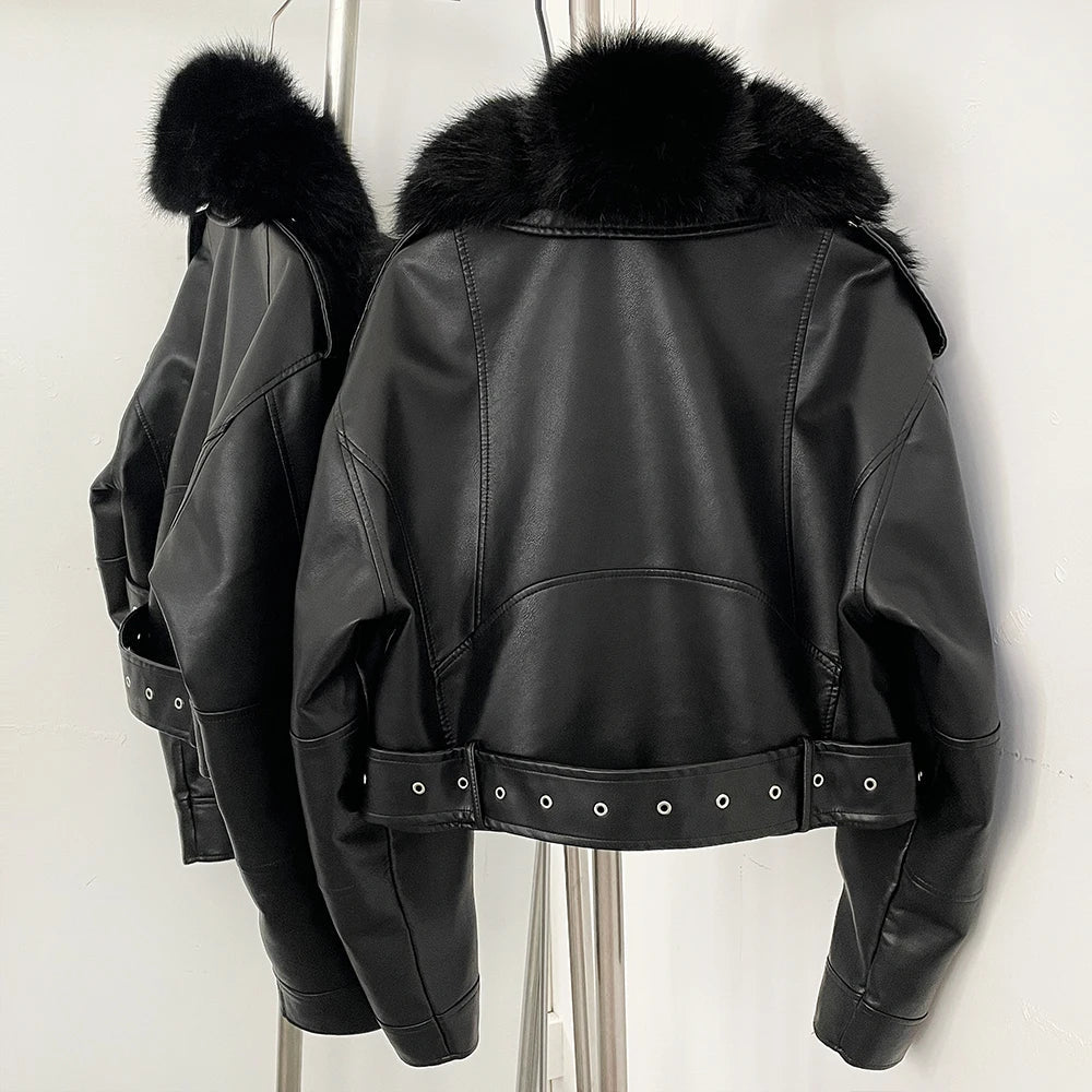 Chaqueta de piel sintética Alessia