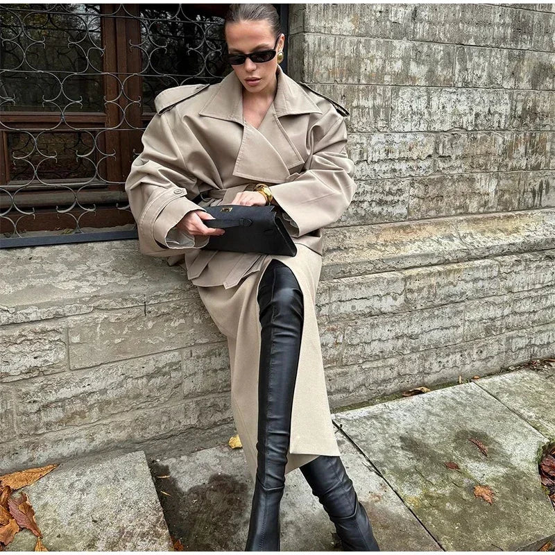 Women’s Belted Short Trench Coat
