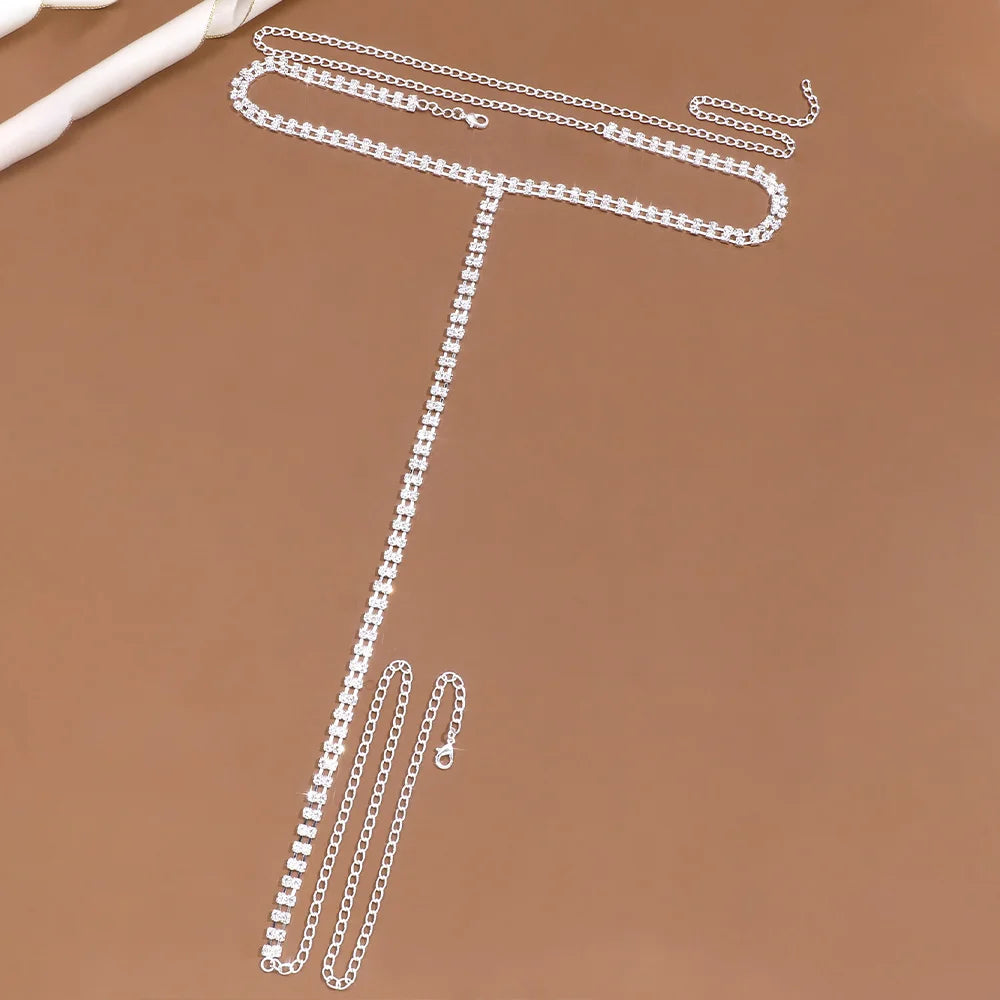 Cadena de cintura con pedrería